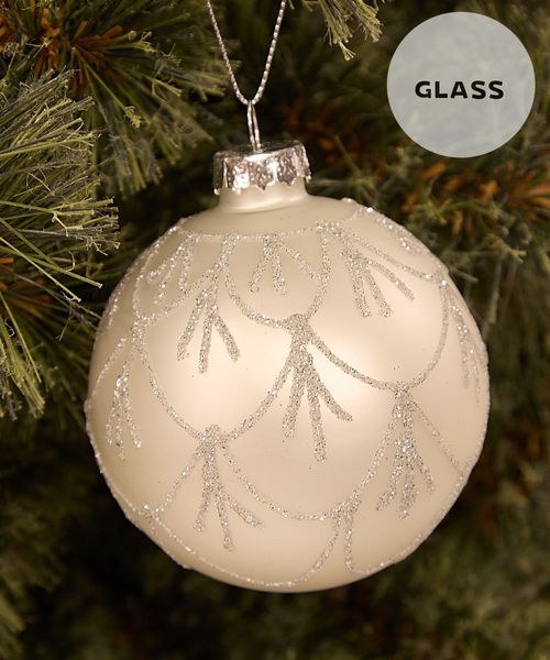 niko and .【2025Xmas】ガラスボールオーナメント/直径8cm 1 季節(クリスマス) ライトグレー ニコアンド 574389 and ST アンドエスティ(旧ドットエスティ) niko and .【2025Xmas】ガラスボールオーナメント/直径8cm 1 季節(クリスマス) ライトグレー ニコアンド 574389 and ST アンドエスティ(旧ドットエスティ)