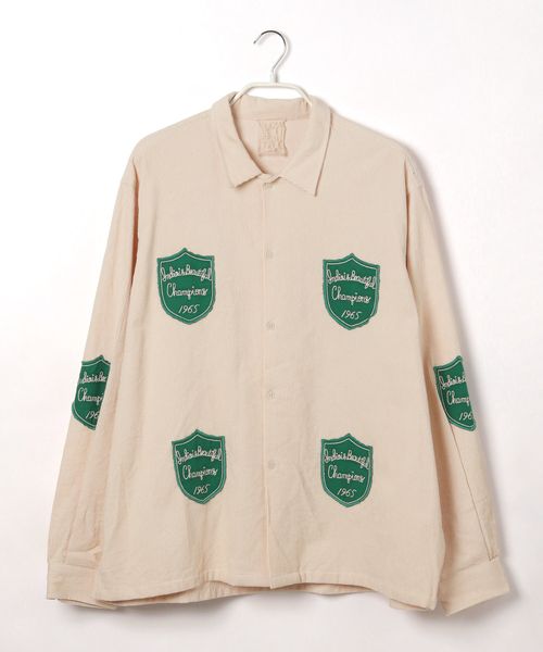 niko and .[INDIA IS BEAUTIFUL] コールパッチシャツ ベージュ FREE ウィメンズインナー ニコアンド 576041 and ST アンドエスティ（旧ドットエスティ）