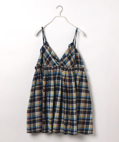 niko and .[INDIA IS BEAUTIFUL] ツイルチェックキャミ ライトブルー FREE ウィメンズインナー ニコアンド 576045 and ST アンドエスティ（旧ドットエスティ）