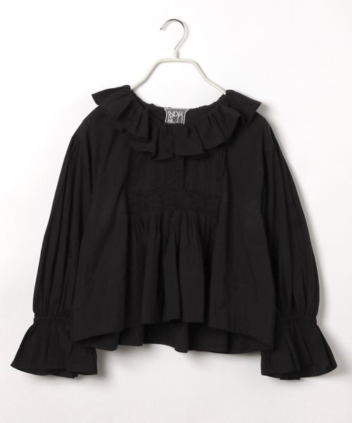 niko and .[INDIA IS BEAUTIFUL] レースフリルブラウス シルバー FREE ウィメンズインナー ニコアンド 576049 and ST アンドエスティ（旧ドットエスティ）