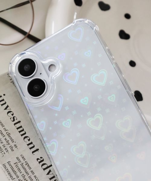 niko and .モチーフシート付きiPhone16ケース[tiny tiny(ティニーティニー)] ホワイト ｔｉｎｙ ｔｉｎｙ ニコアンド 576969 and ST アンドエスティ（旧ドットエスティ）