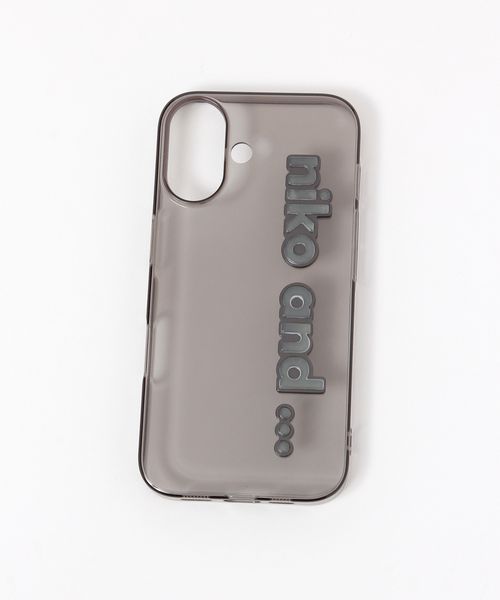 niko and .オリジナルニコロゴプックリケース(iPhone16) ガジェット グレー ニコアンド 577633 and ST アンドエスティ(旧ドットエスティ) niko and .オリジナルニコロゴプックリケース(iPhone16) ガジェット グレー ニコアンド 577633 and ST アンドエスティ(旧ドットエスティ)