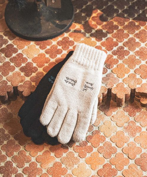 niko and .ステッチ裏毛ニット編みグローブ ブラウン FREE メンズグッズ ニコアンド 578007 and ST アンドエスティ（旧ドットエスティ）