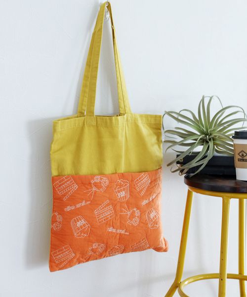 niko and .キルト刺繍バッグ バッグ イエロー ニコアンド 578589 and ST アンドエスティ(旧ドットエスティ) niko and .キルト刺繍バッグ バッグ イエロー ニコアンド 578589 and ST アンドエスティ(旧ドットエスティ)