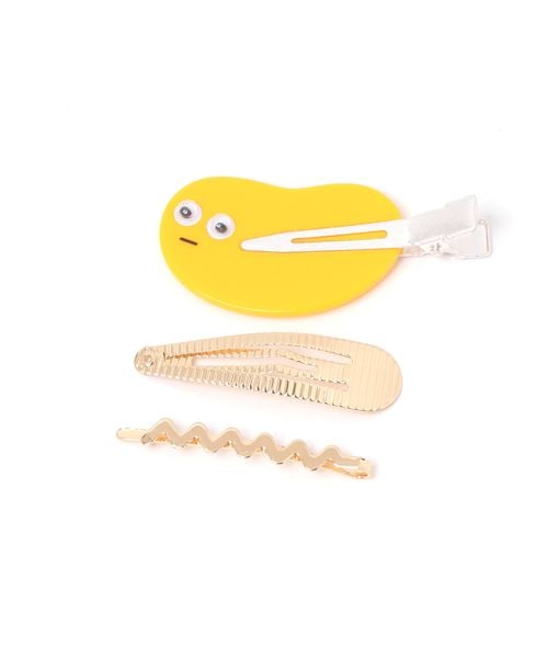 niko and .顔モチーフ3セットヘアピン イエロー ウィメンズグッズ ニコアンド 578668 and ST アンドエスティ(旧ドットエスティ) niko and .顔モチーフ3セットヘアピン イエロー ウィメンズグッズ ニコアンド 578668 and ST アンドエスティ(旧ドットエスティ)