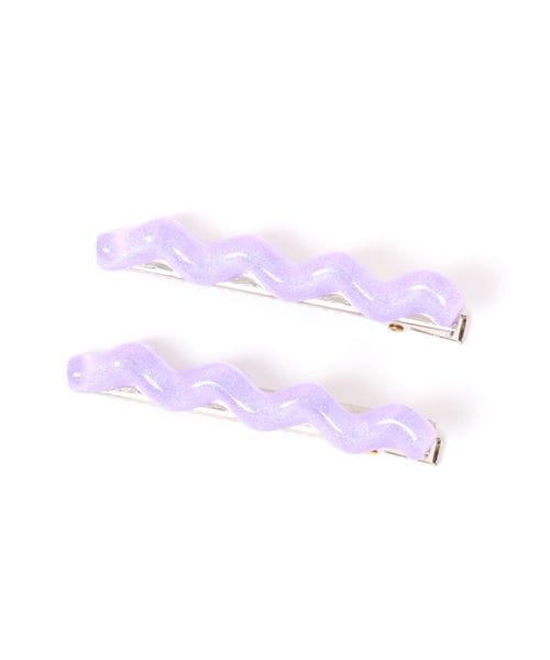 niko and .WAVE2SETヘアクリップ パープル ウィメンズグッズ ニコアンド 578792 and ST アンドエスティ(旧ドットエスティ) niko and .WAVE2SETヘアクリップ パープル ウィメンズグッズ ニコアンド 578792 and ST アンドエスティ(旧ドットエスティ)