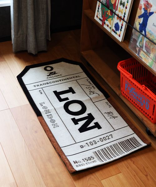 niko and .BAGGAGE TAG MAT/40x80cm �C���e���A�t�@�u���b�N �z���C�g �j�R�A���h 579631 and ST �A���h�G�X�e�B�i���h�b�g�G�X�e�B�j