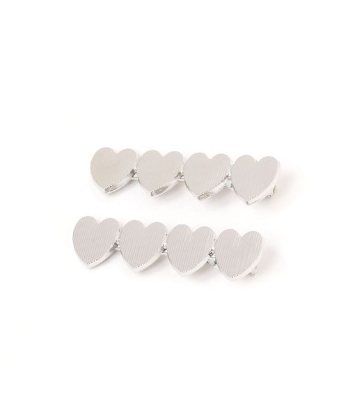 niko and .ハート2SETヘアクリップ グレー ウィメンズグッズ ニコアンド 582606 and ST アンドエスティ(旧ドットエスティ) niko and .ハート2SETヘアクリップ グレー ウィメンズグッズ ニコアンド 582606 and ST アンドエスティ(旧ドットエスティ)