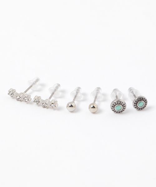 niko and .3SETスターピアス グレー ウィメンズグッズ ニコアンド 582643 and ST アンドエスティ(旧ドットエスティ) niko and .3SETスターピアス グレー ウィメンズグッズ ニコアンド 582643 and ST アンドエスティ(旧ドットエスティ)