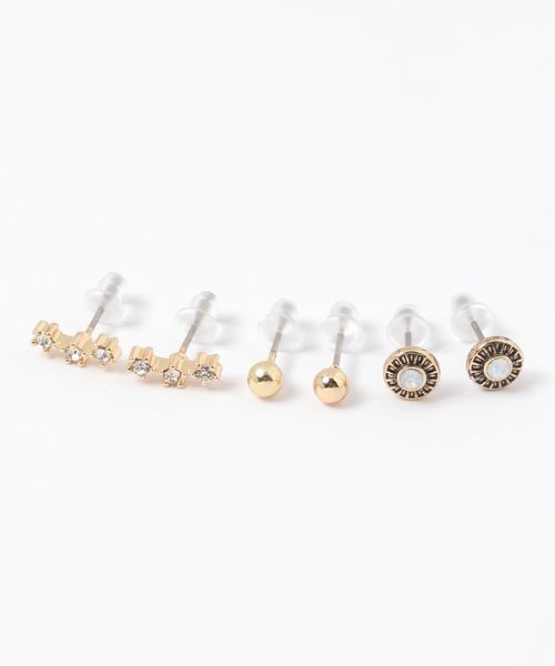 niko and .3SETスターピアス イエロー ウィメンズグッズ ニコアンド 582643 and ST アンドエスティ(旧ドットエスティ) niko and .3SETスターピアス イエロー ウィメンズグッズ ニコアンド 582643 and ST アンドエスティ(旧ドットエスティ)