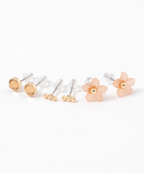 niko and .3SETフラワーピアス2 イエロー ウィメンズグッズ ニコアンド 582645 and ST アンドエスティ(旧ドットエスティ) niko and .3SETフラワーピアス2 イエロー ウィメンズグッズ ニコアンド 582645 and ST アンドエスティ(旧ドットエスティ)