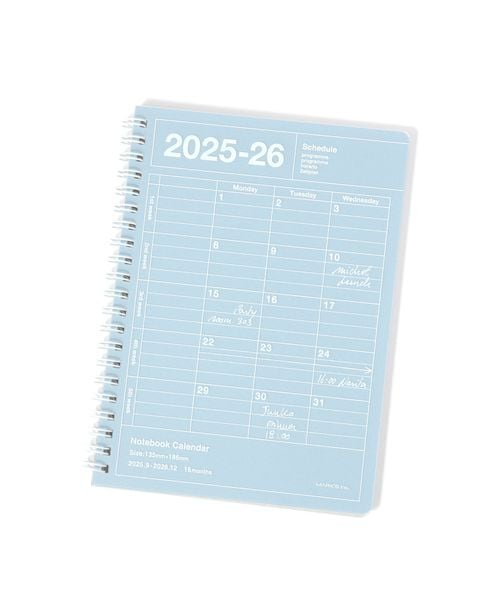 niko and .【2026年ダイアリー】ノートブックカレンダー/縦型 ステーショナリー ライトブルー ニコアンド 583817 and ST アンドエスティ(旧ドットエスティ) niko and .【2026年ダイアリー】ノートブックカレンダー/縦型 ステーショナリー ライトブルー ニコアンド 583817 and ST アンドエスティ(旧ドットエスティ)