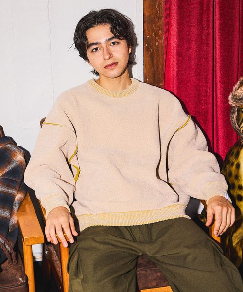 niko and .【北村匠海さん着用アイテム】モールリバーシブルニットプルオーバー ベージュ L メンズインナー ニコアンド 586849 and ST アンドエスティ(旧ドットエスティ) niko and .【北村匠海さん着用アイテム】モールリバーシブルニットプルオーバー ベージュ L メンズインナー ニコアンド 586849 and ST アンドエスティ(旧ドットエスティ)