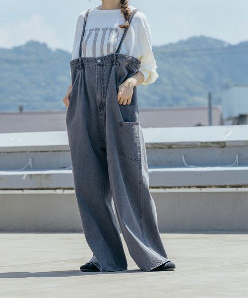 niko and .[Make stuff '25] メンバーサス付きワイドパンツ シルバー L ウィメンズボトムス ニコアンド 586856 and ST アンドエスティ（旧ドットエスティ）