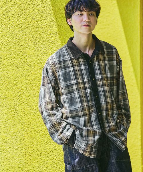 niko and .[Make stuff MEN] kenkenリバーシブルワークシャツ シルバー M メンズインナー ニコアンド 586892 and ST アンドエスティ（旧ドットエスティ）