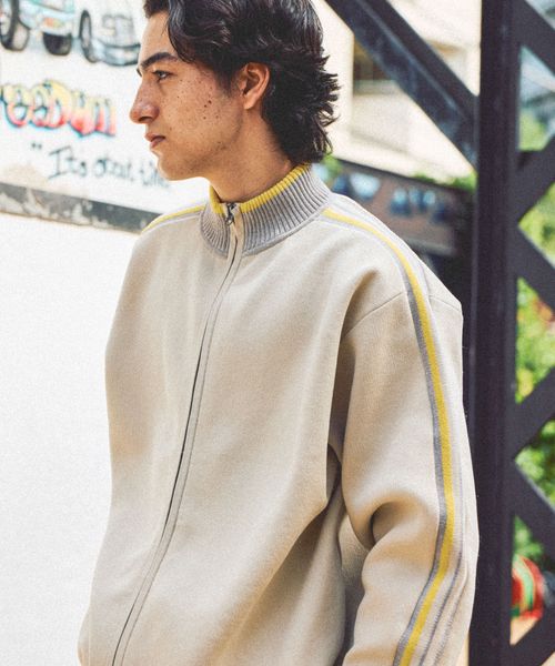 niko and .ニットトラックジャケット ベージュ M メンズインナー ニコアンド 590089 and ST アンドエスティ(旧ドットエスティ) niko and .ニットトラックジャケット ベージュ M メンズインナー ニコアンド 590089 and ST アンドエスティ(旧ドットエスティ)