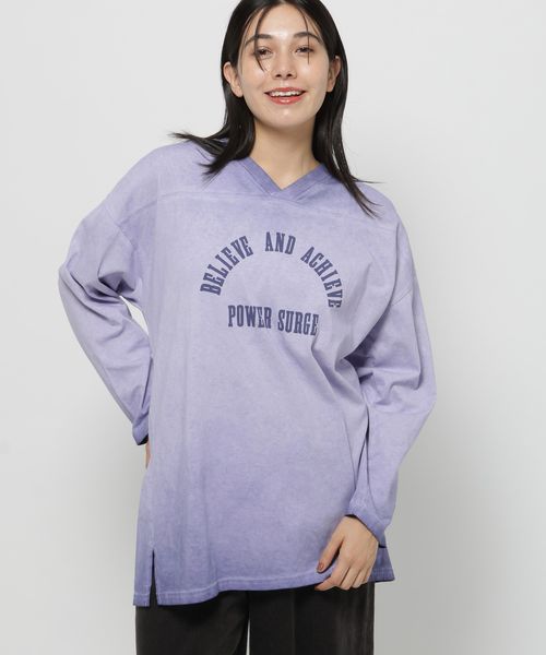 niko and .フットボールフェードチュニックTシャツ パープル FREE ウィメンズインナー ニコアンド 590582 and ST アンドエスティ(旧ドットエスティ) niko and .フットボールフェードチュニックTシャツ パープル FREE ウィメンズインナー ニコアンド 590582 and ST アンドエスティ(旧ドットエスティ)
