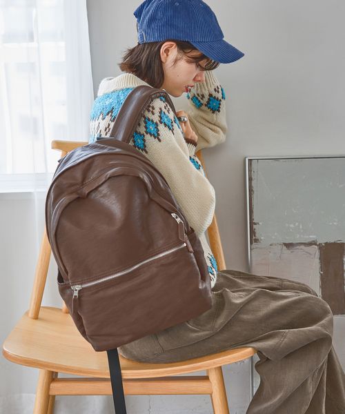 niko and .オリジナルソフトライトPUデイパック ブラウン ウィメンズグッズ ニコアンド 592114 and ST アンドエスティ(旧ドットエスティ) niko and .オリジナルソフトライトPUデイパック ブラウン ウィメンズグッズ ニコアンド 592114 and ST アンドエスティ(旧ドットエスティ)