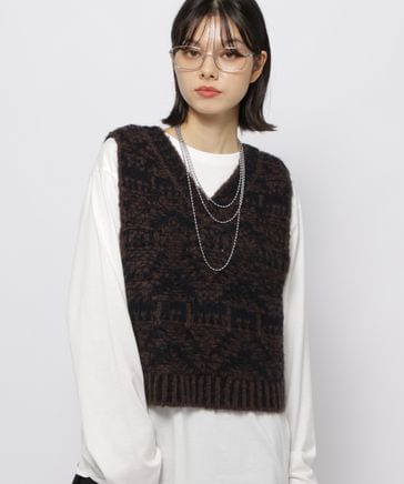 2WAYジャガードベスト | [公式]ニコアンド（niko and ）通販