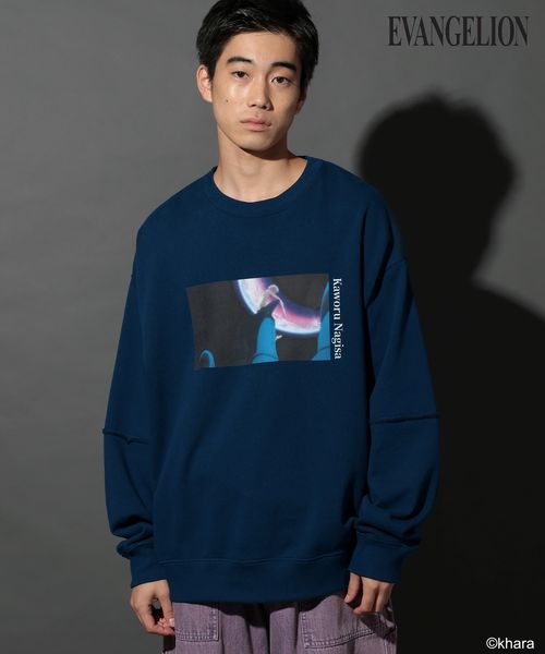 niko and .【EVANGELION(エヴァンゲリオン)】コラボプリントプルオーバー ネイビー M メンズインナー ニコアンド 592478 and ST アンドエスティ(旧ドットエスティ) niko and .【EVANGELION(エヴァンゲリオン)】コラボプリントプルオーバー ネイビー M メンズインナー ニコアンド 592478 and ST アンドエスティ(旧ドットエスティ)