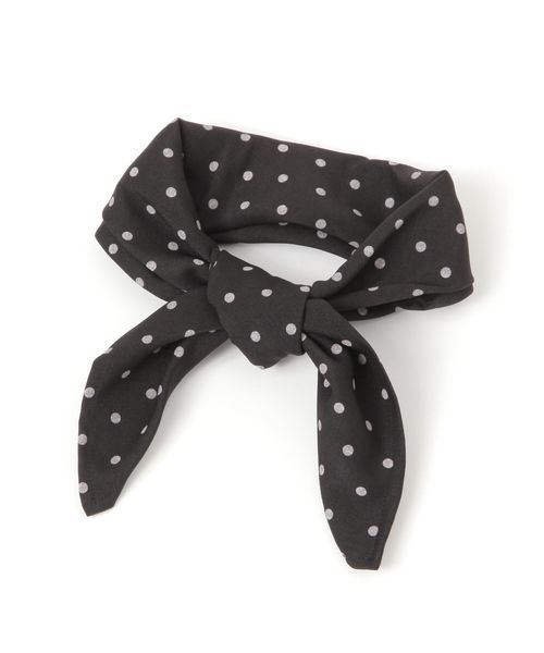 niko and .オリジナルスクエア柄スカーフ シルバー ウィメンズグッズ ニコアンド 593664 and ST アンドエスティ（旧ドットエスティ）