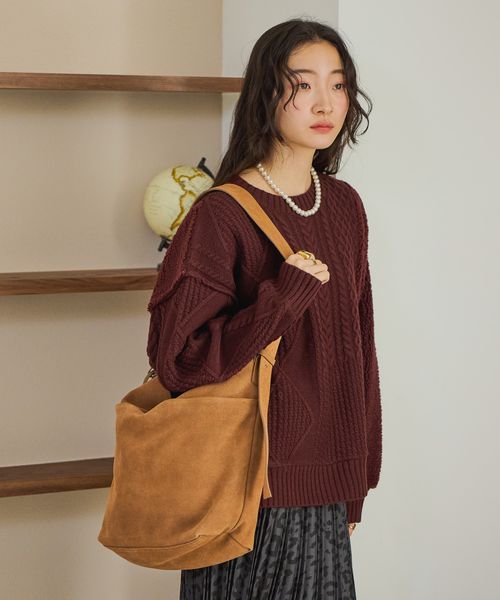 niko and .オリジナルレザー2WAYショルダーバッグ ライトベージュ ウィメンズグッズ ニコアンド 593693 and ST アンドエスティ（旧ドットエスティ）