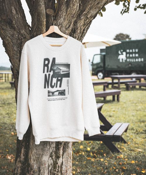 niko and .【NASU FARM VILLAGE】フォトスウェットプルオーバー ベージュ M ウィメンズインナー ニコアンド 594026 and ST アンドエスティ(旧ドットエスティ) niko and .【NASU FARM VILLAGE】フォトスウェットプルオーバー ベージュ M ウィメンズインナー ニコアンド 594026 and ST アンドエスティ(旧ドットエスティ)