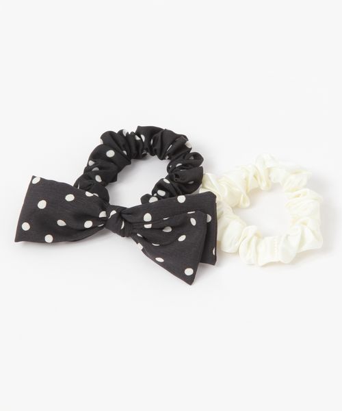 niko and .ドット柄シュシュSET[tiny tiny(ティニーティニー)] シルバー ｔｉｎｙ ｔｉｎｙ ニコアンド 596317 and ST アンドエスティ（旧ドットエスティ）