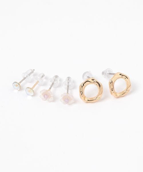 niko and .フラワーMIX3SETピアス イエロー ウィメンズグッズ ニコアンド 598600 and ST アンドエスティ(旧ドットエスティ) niko and .フラワーMIX3SETピアス イエロー ウィメンズグッズ ニコアンド 598600 and ST アンドエスティ(旧ドットエスティ)