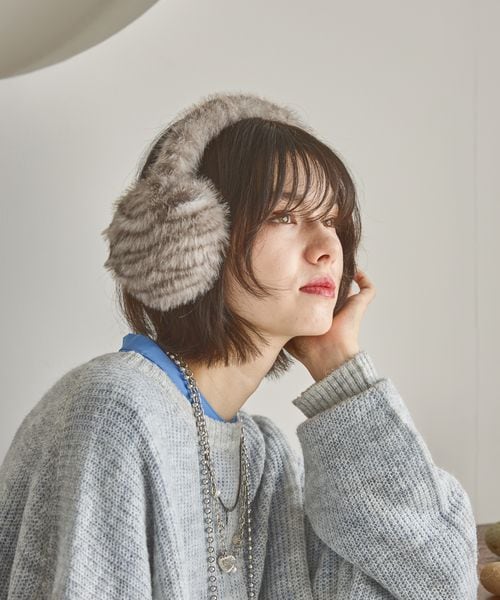 niko and .オリジナルアニマルフェイクファーイヤーマフ ライトベージュ ウィメンズグッズ ニコアンド 598773 and ST アンドエスティ(旧ドットエスティ) niko and .オリジナルアニマルフェイクファーイヤーマフ ライトベージュ ウィメンズグッズ ニコアンド 598773 and ST アンドエスティ(旧ドットエスティ)