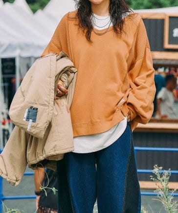 ニコアンド[be with MMisayo 2WAYオシャプルオ ーバー ワッフルピグプルオーバー | [公式]ニコアンド（niko and ）通販