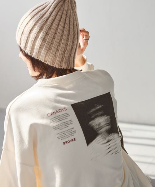 niko and .アソートグラフィックロングTシャツ ライトグレー M ウィメンズインナー ニコアンド 600389 and ST アンドエスティ（旧ドットエスティ）