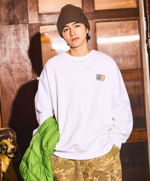 niko and .ワンポイントレトロロゴスウェット ライトグレー L メンズインナー ニコアンド 601675 and ST アンドエスティ（旧ドットエスティ）