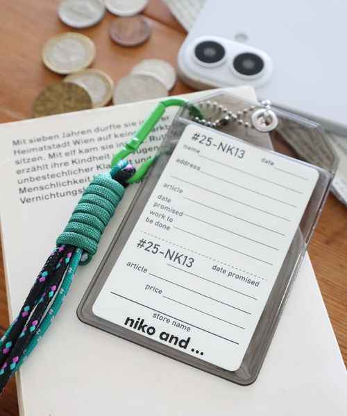 niko and .チャームカードケース ステーショナリー シルバー ニコアンド 602336 and ST アンドエスティ（旧ドットエスティ）