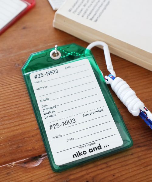 niko and .チャームカードケース ステーショナリー グリーン ニコアンド 602336 and ST アンドエスティ（旧ドットエスティ）
