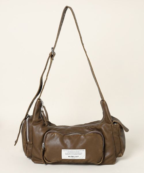niko and .【WILLIAM B. ELIOTT】ポケットショルダーバッグ ブラウン ウィメンズグッズ ニコアンド 605843 and ST アンドエスティ(旧ドットエスティ) niko and .【WILLIAM B. ELIOTT】ポケットショルダーバッグ ブラウン ウィメンズグッズ ニコアンド 605843 and ST アンドエスティ(旧ドットエスティ)