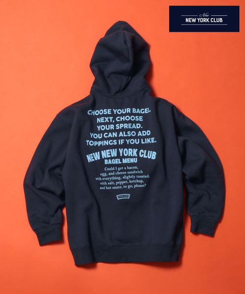 niko and .【NEW NEW YORK XMAS】コラボフーディ ネイビー L FISHS EDDY ニコアンド 607803 and ST アンドエスティ(旧ドットエスティ) niko and .【NEW NEW YORK XMAS】コラボフーディ ネイビー L FISHS EDDY ニコアンド 607803 and ST アンドエスティ(旧ドットエスティ)