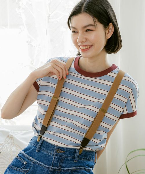 niko and .オリジナルゴムサスペンダー ブラウン ウィメンズグッズ ニコアンド 791614 and ST アンドエスティ(旧ドットエスティ) niko and .オリジナルゴムサスペンダー ブラウン ウィメンズグッズ ニコアンド 791614 and ST アンドエスティ(旧ドットエスティ)