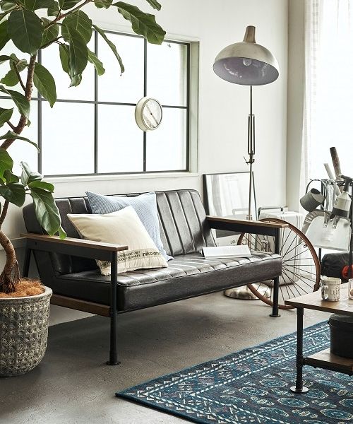 niko and .［幅149.5cm］2人掛けソファ/クラフトマンシリーズ【大型家具】 リビング家具 グリーン ニコアンド 943729 and ST アンドエスティ（旧ドットエスティ）