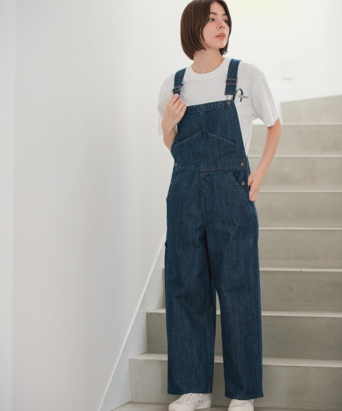 [niko and JEANS 2021AW]カーペンターデニムサロペットパンツ M