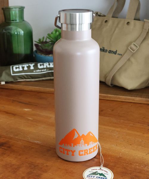 niko and .【CITY CREEK】ステンレスボトル/容量750ml グレー CITY CREEK ニコアンド 962454 and ST アンドエスティ(旧ドットエスティ) niko and .【CITY CREEK】ステンレスボトル/容量750ml グレー CITY CREEK ニコアンド 962454 and ST アンドエスティ(旧ドットエスティ)