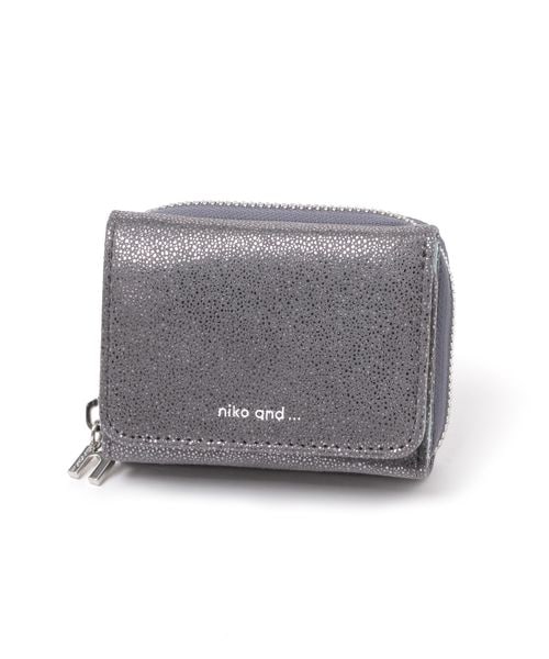 niko and .オリジナルロゴ三つ折り財布 チャコールグレー ウィメンズグッズ ニコアンド 965115 and ST アンドエスティ(旧ドットエスティ) niko and .オリジナルロゴ三つ折り財布 チャコールグレー ウィメンズグッズ ニコアンド 965115 and ST アンドエスティ(旧ドットエスティ)
