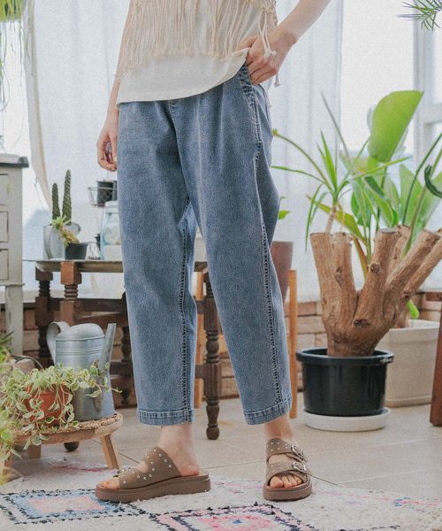 niko and .ストレッチテーパードパンツ ライトブルー ウィメンズボトムス ニコアンド 971124 and ST アンドエスティ(旧ドットエスティ) niko and .ストレッチテーパードパンツ ライトブルー ウィメンズボトムス ニコアンド 971124 and ST アンドエスティ(旧ドットエスティ)