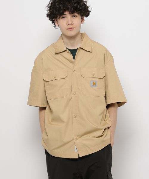 niko and .【Carhartt WIP(カーハートダブリューアイピー)】S/S CRAFT SHIRT ブラウン L メンズインナー ニコアンド 975965 and ST アンドエスティ(旧ドットエスティ) niko and .【Carhartt WIP(カーハートダブリューアイピー)】S/S CRAFT SHIRT ブラウン L メンズインナー ニコアンド 975965 and ST アンドエスティ(旧ドットエスティ)