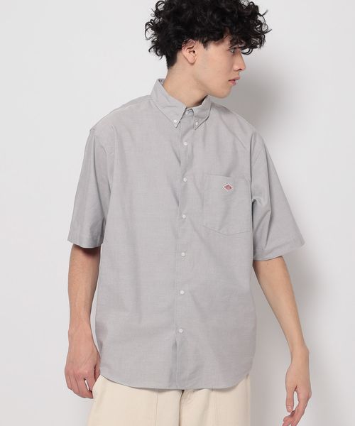 【DANTON(ダントン)】DOT BUTTON B.D SHORTSLEEVE SHIRT M