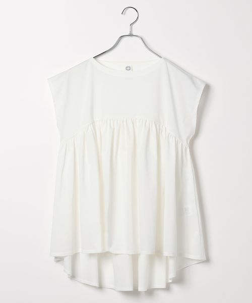 niko and .【ORCIVAL(オーシバル)】ギャザーチュニックTシャツ ライトグレー FREE ウィメンズインナー ニコアンド 982640 and ST アンドエスティ(旧ドットエスティ) niko and .【ORCIVAL(オーシバル)】ギャザーチュニックTシャツ ライトグレー FREE ウィメンズインナー ニコアンド 982640 and ST アンドエスティ(旧ドットエスティ)