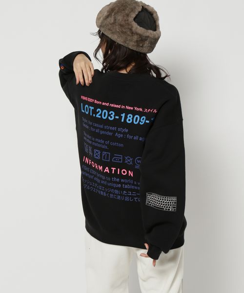 [Fishs Eddy(フィッシュエディ)]裏起毛スウェットプルオーバー【UNISEX】 M