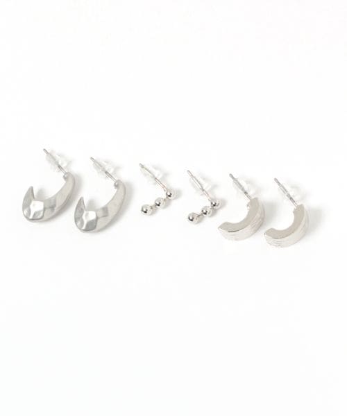 niko and .3SETメタルピアス グレー ウィメンズグッズ ニコアンド 990537 and ST アンドエスティ(旧ドットエスティ) niko and .3SETメタルピアス グレー ウィメンズグッズ ニコアンド 990537 and ST アンドエスティ(旧ドットエスティ)