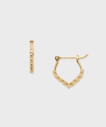 K18ゴールド ピアス　l&co ノジェス　nojess agete ete 18金 極小フープピアス K18 ete agete nojess 好きへ - メルカリ