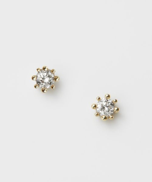 NOJESS ノジェス　ダイヤモンドピアス　K10 イエローゴールド　アガット K10ダイヤモンドピアス｜ピアス｜ノジェス 公式オンラインストア